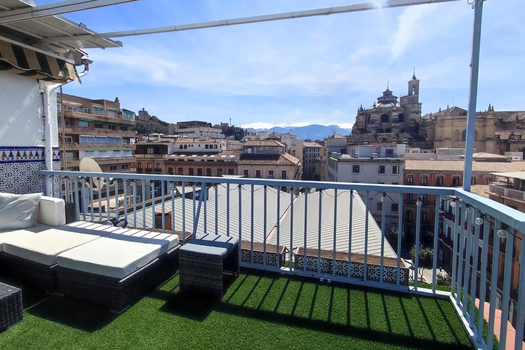 Atico Panorama Catedral Lejlighed Granada Eksteriør billede